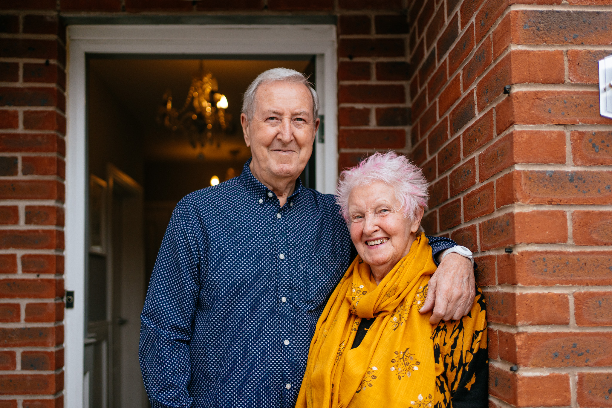 Dorothy and Derek using Progress Lifeline technology to support independent living at home