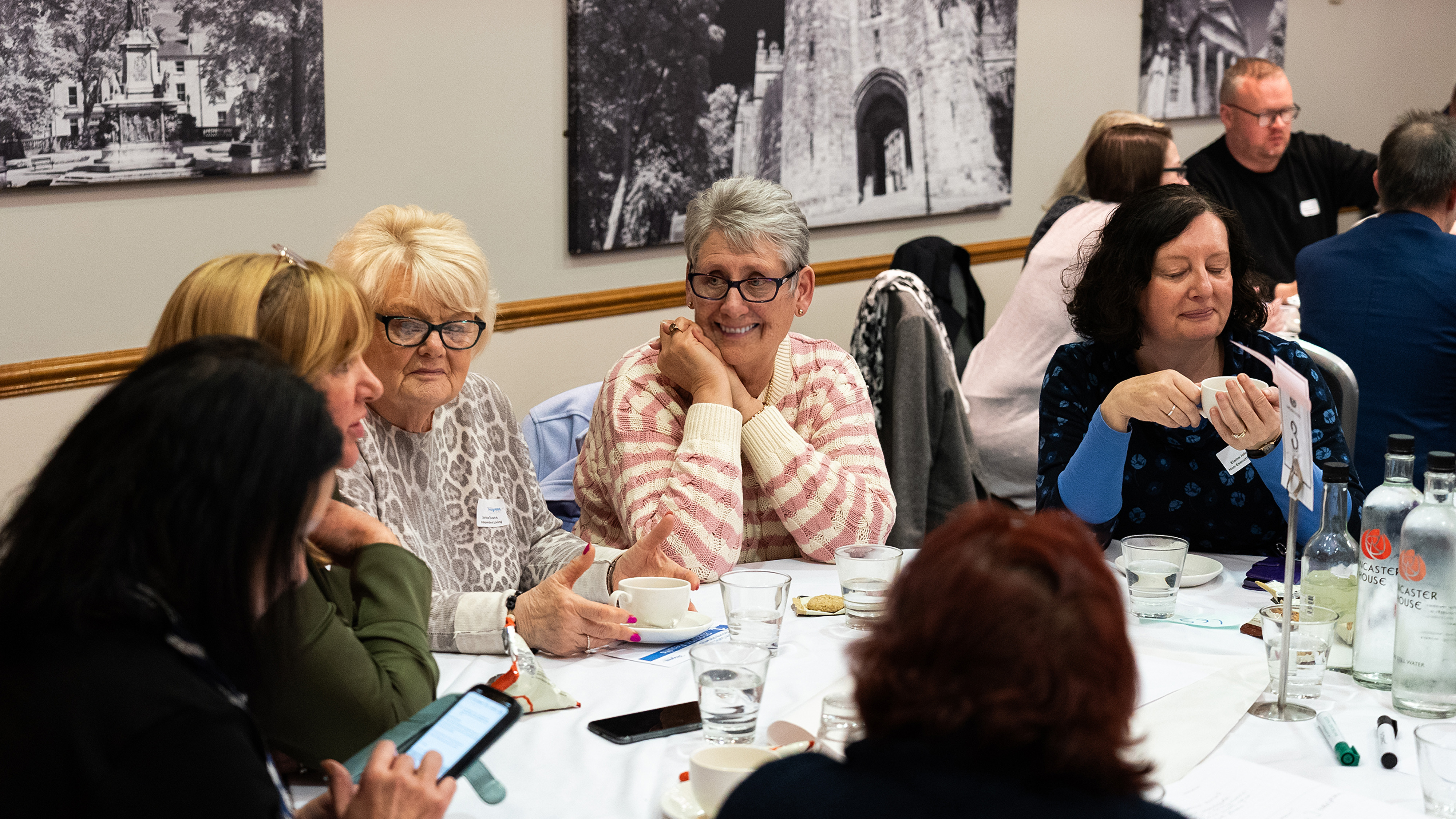 group of people sharing ideas in a meeting