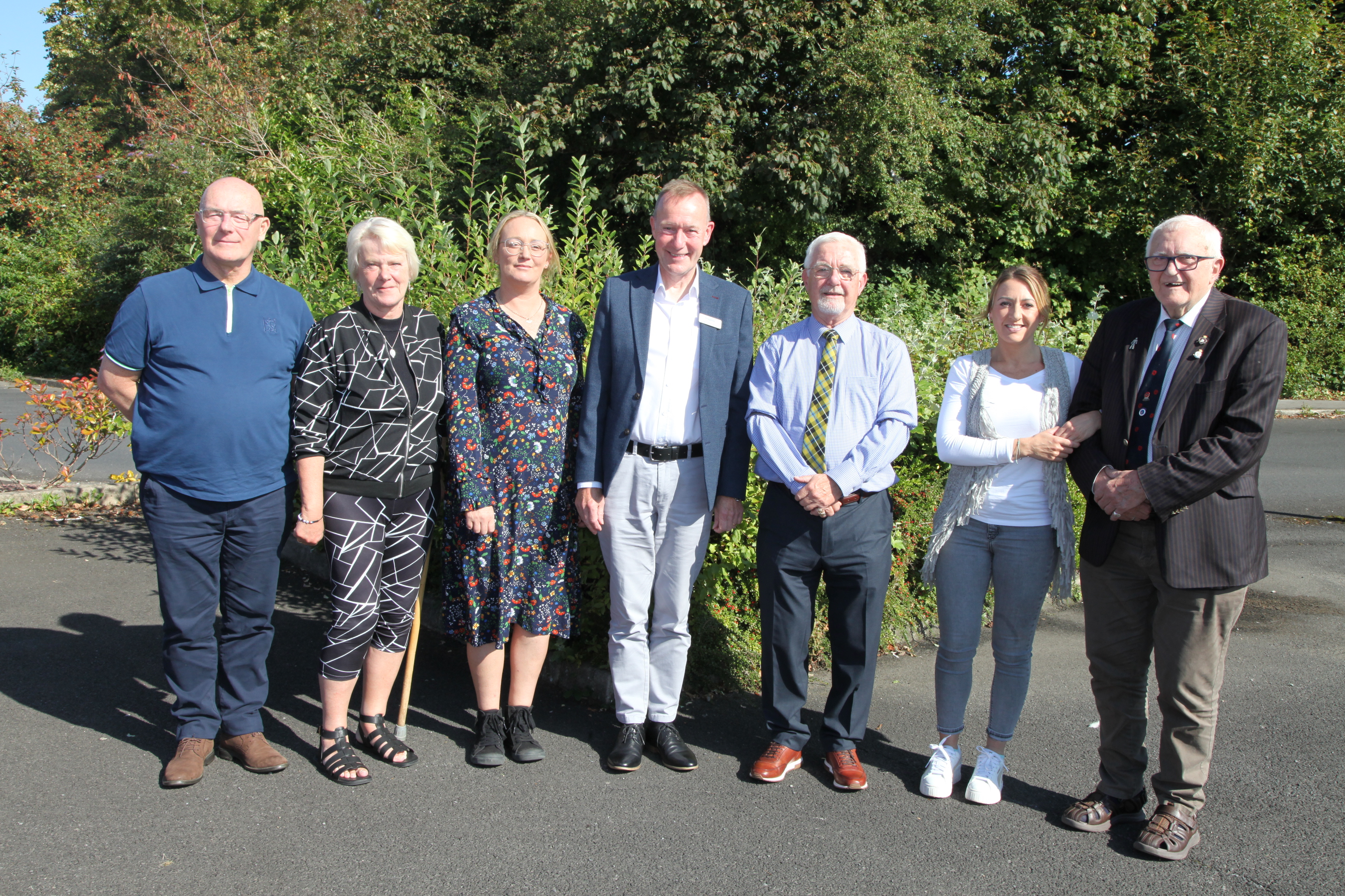 Progress Homes Tenant Committee members pictured with Non-Executive Director Neil Townsend.