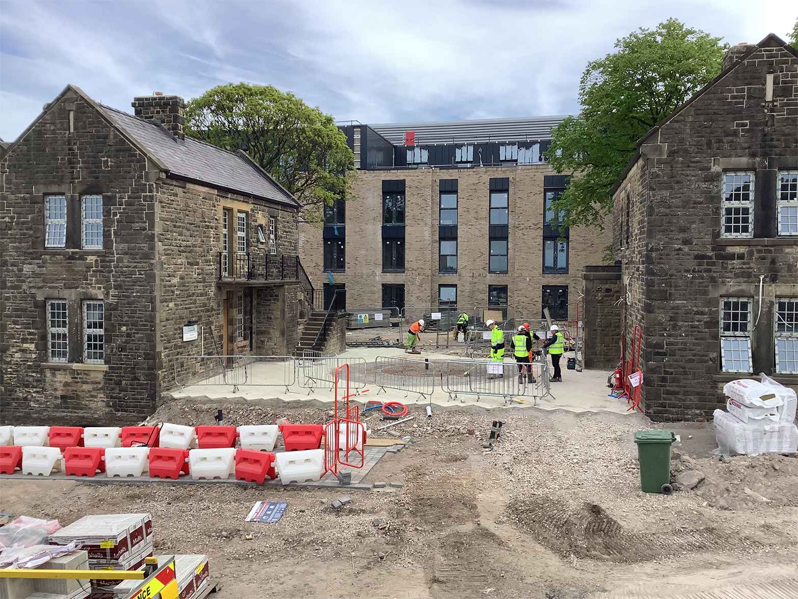A construction site at the St Martin's Court Extra Care scheme, Lancaster