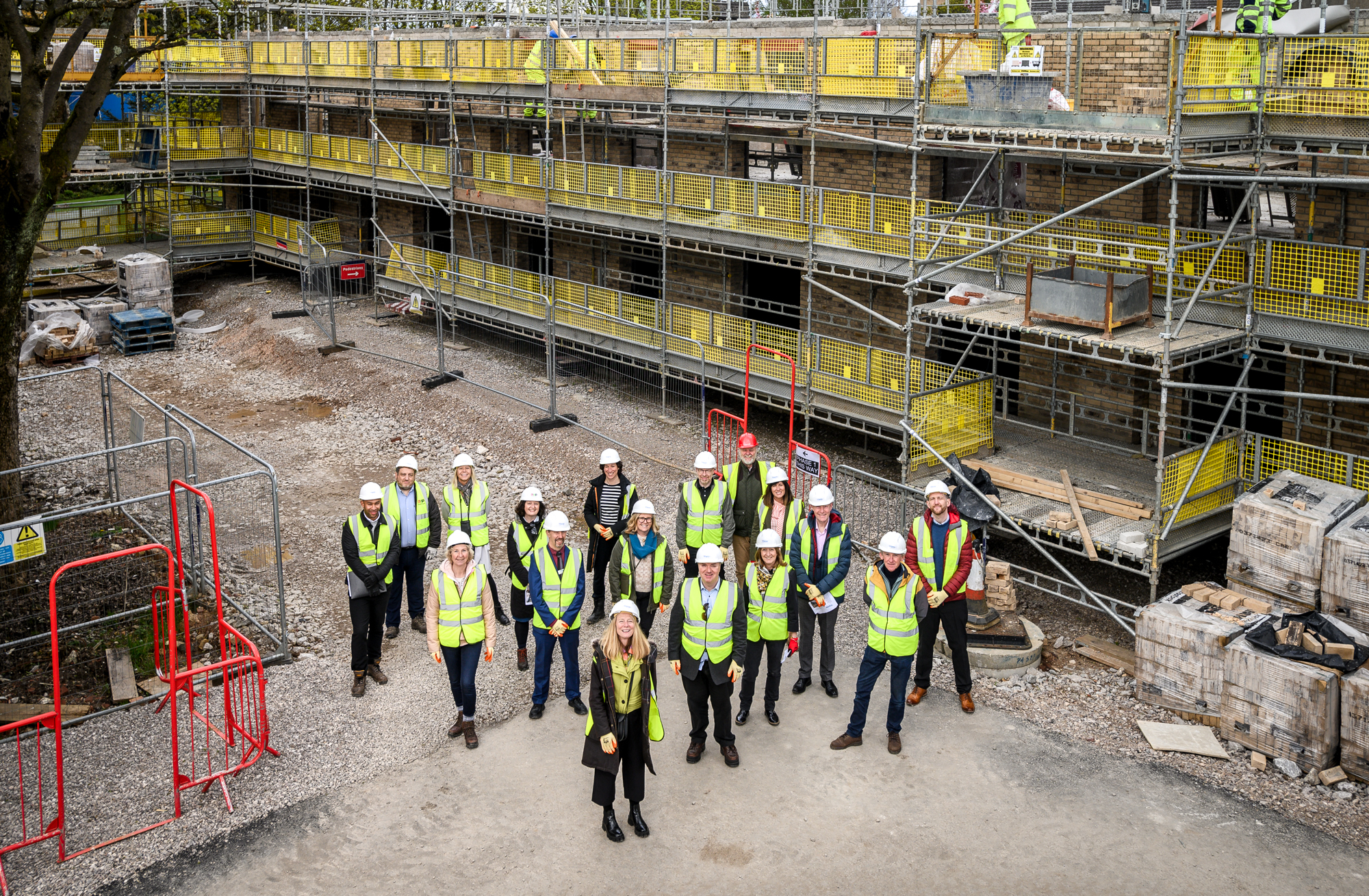 NEDs and Senior Management Team on site at the Extra Care scheme in Lancaster